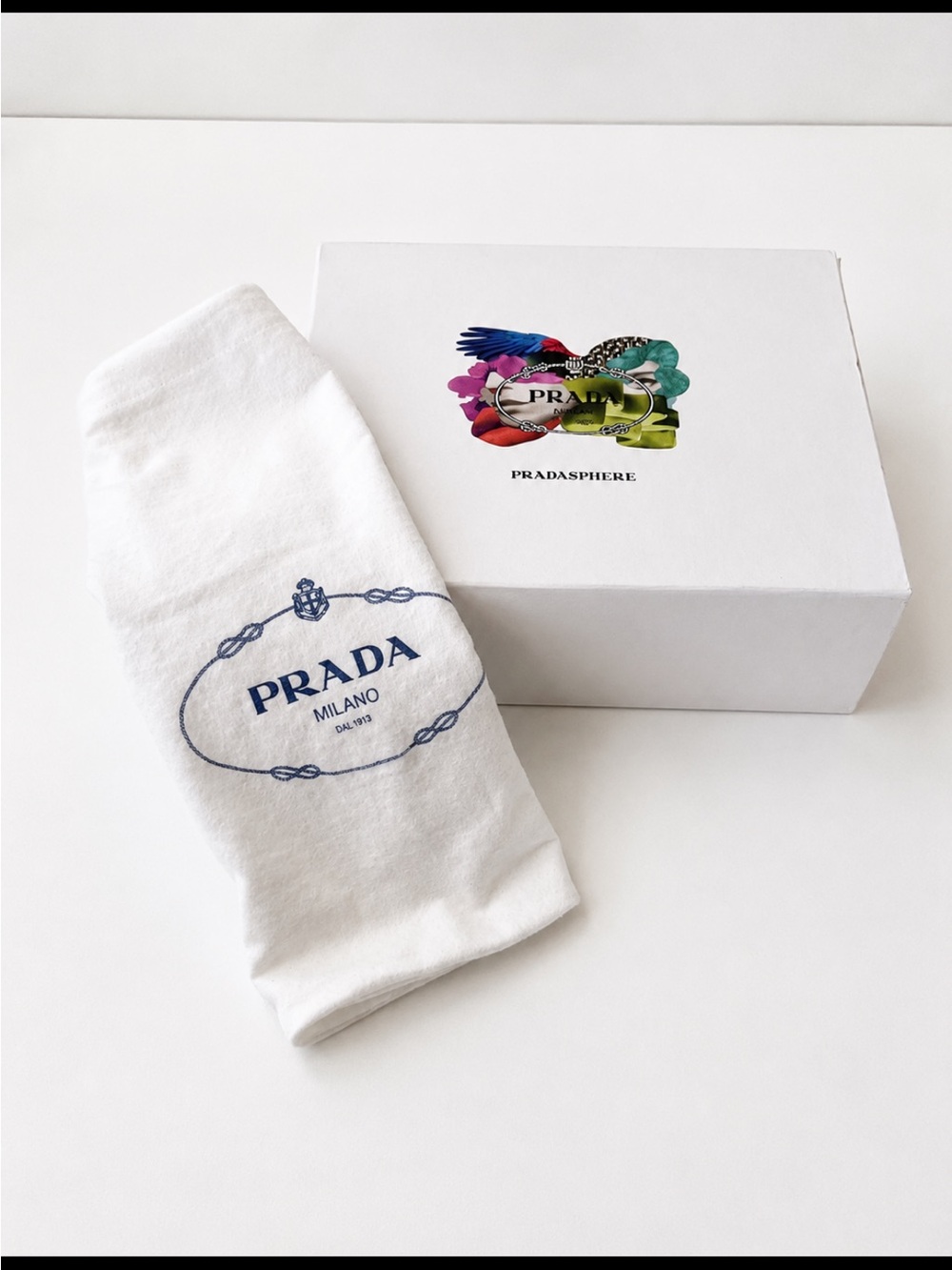 Prada Pradasphere Large Gift Box with Dust Bag ~ ONLY